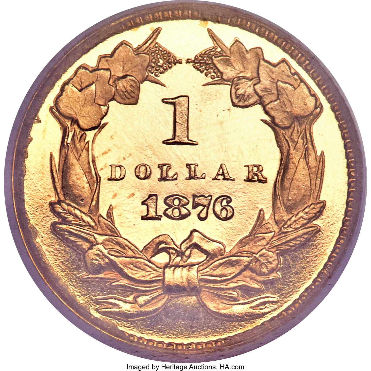 image for: 1876 G$1 PR67 Deep Cameo PCGS....