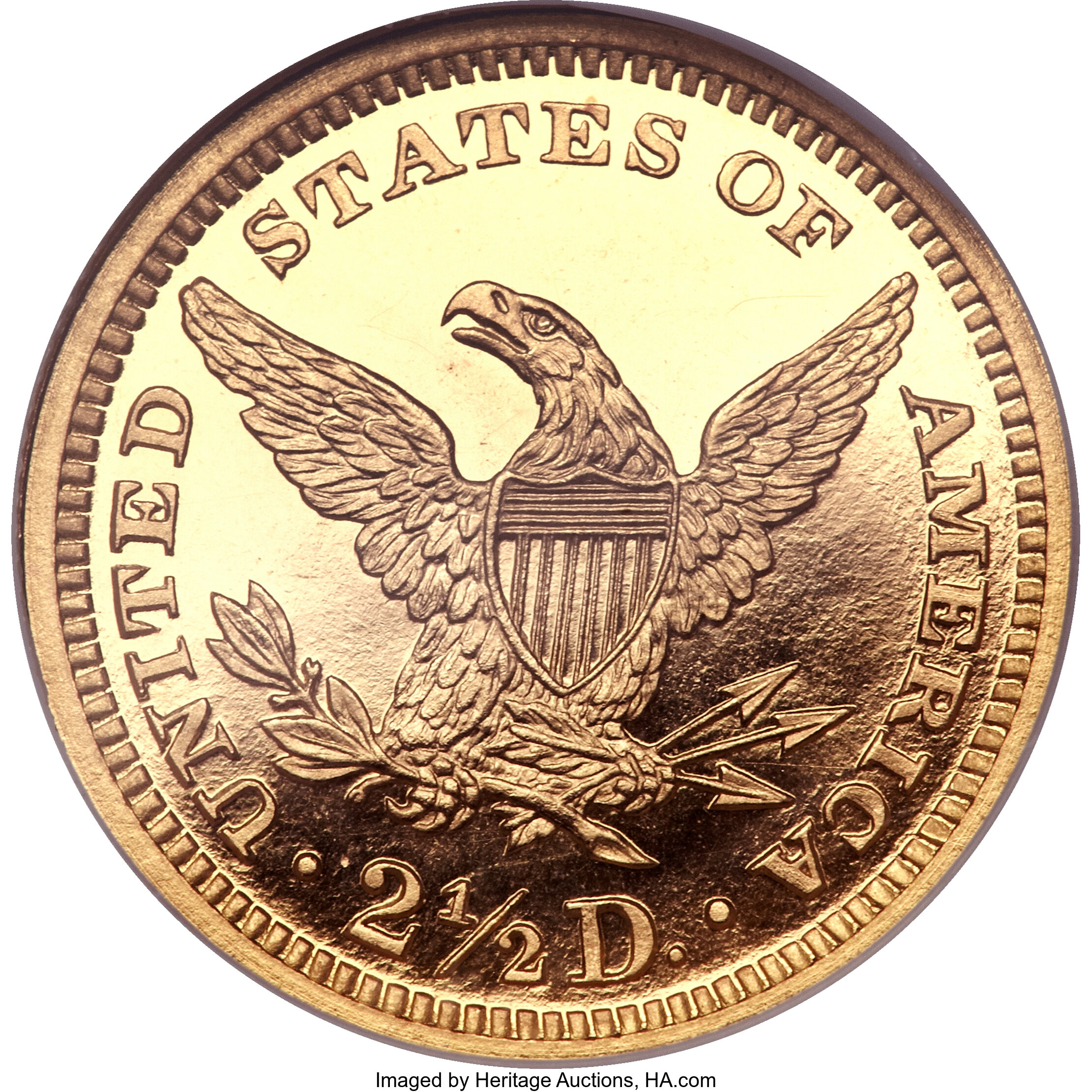 image for: 1865 $2 1/2 PR66  ★  Ultra Cameo NGC....