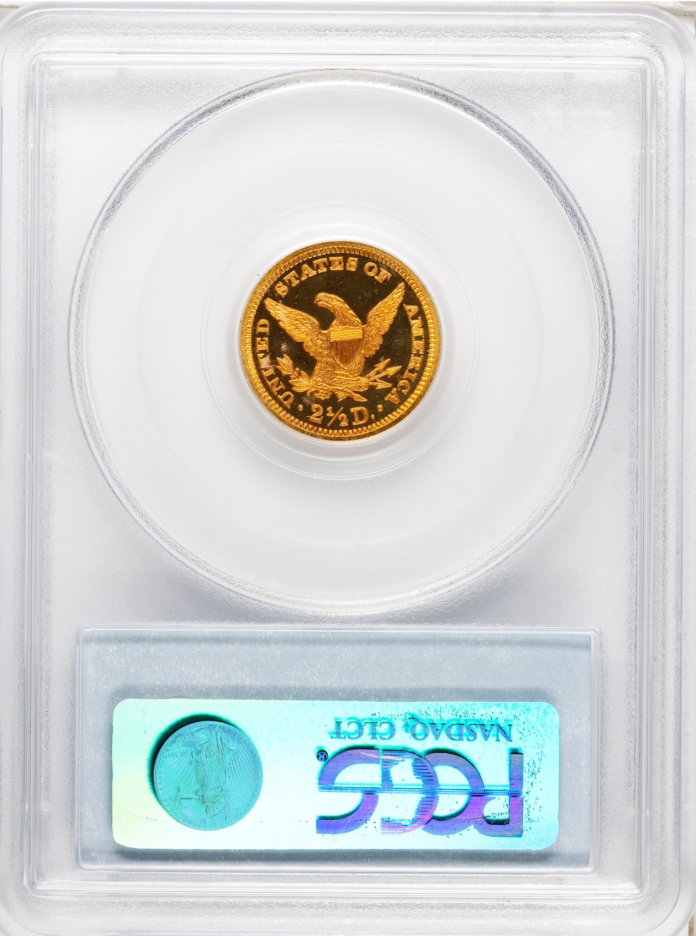 image for: 1889 $2 1/2 PR66 Cameo PCGS....