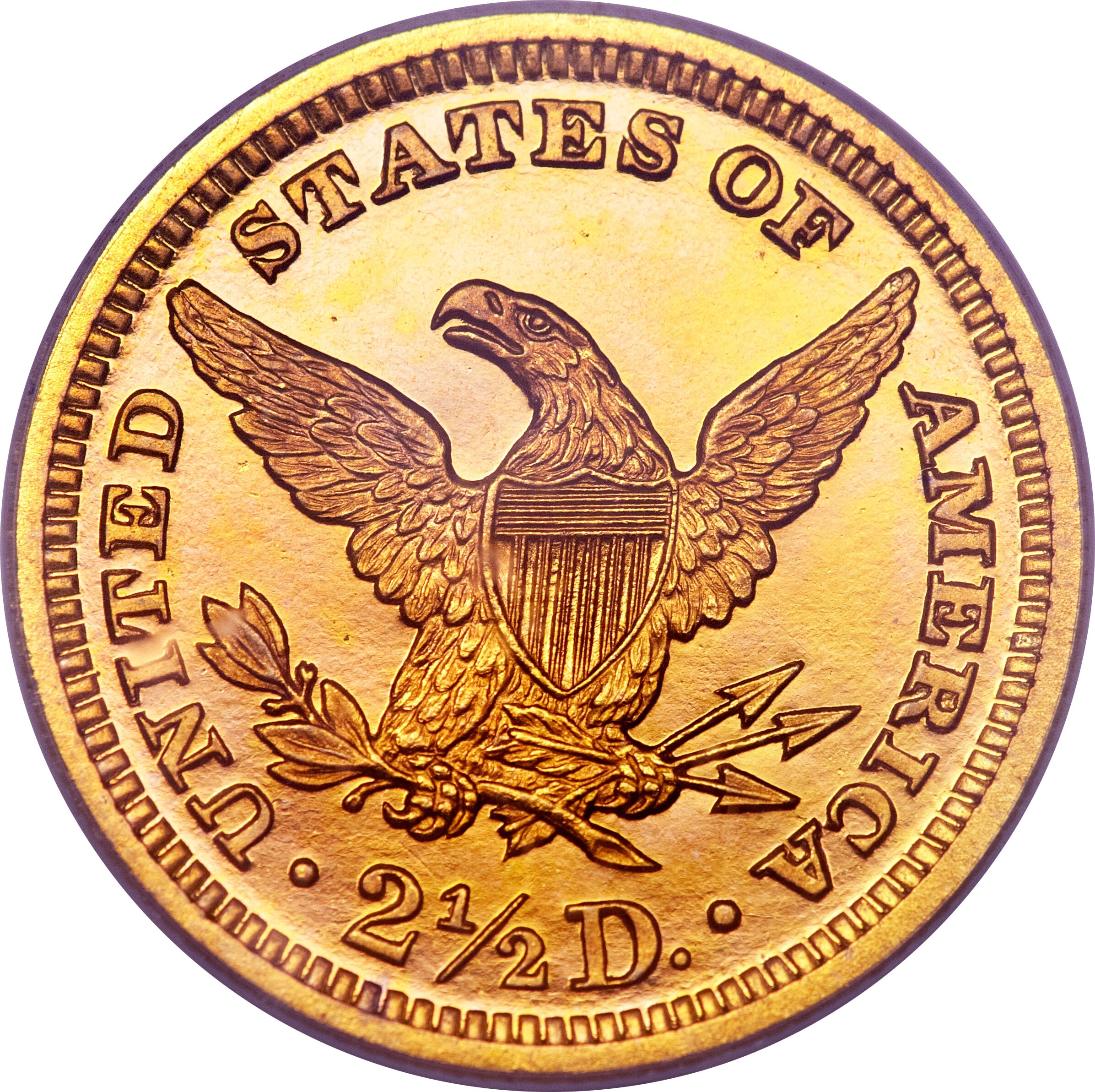 image for: 1889 $2 1/2 PR66 Cameo PCGS....