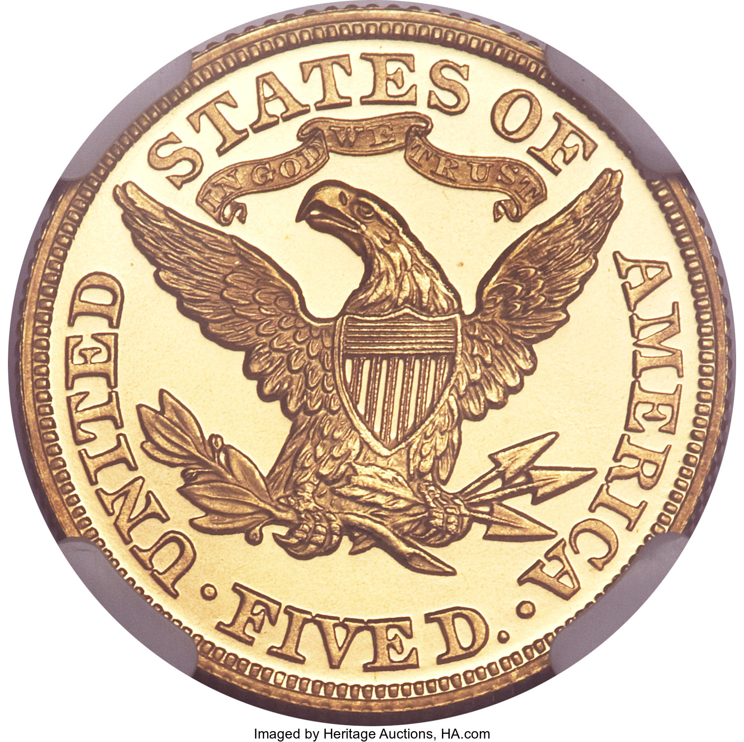 image for: 1866 $5 PR66  ★  Ultra Cameo NGC....