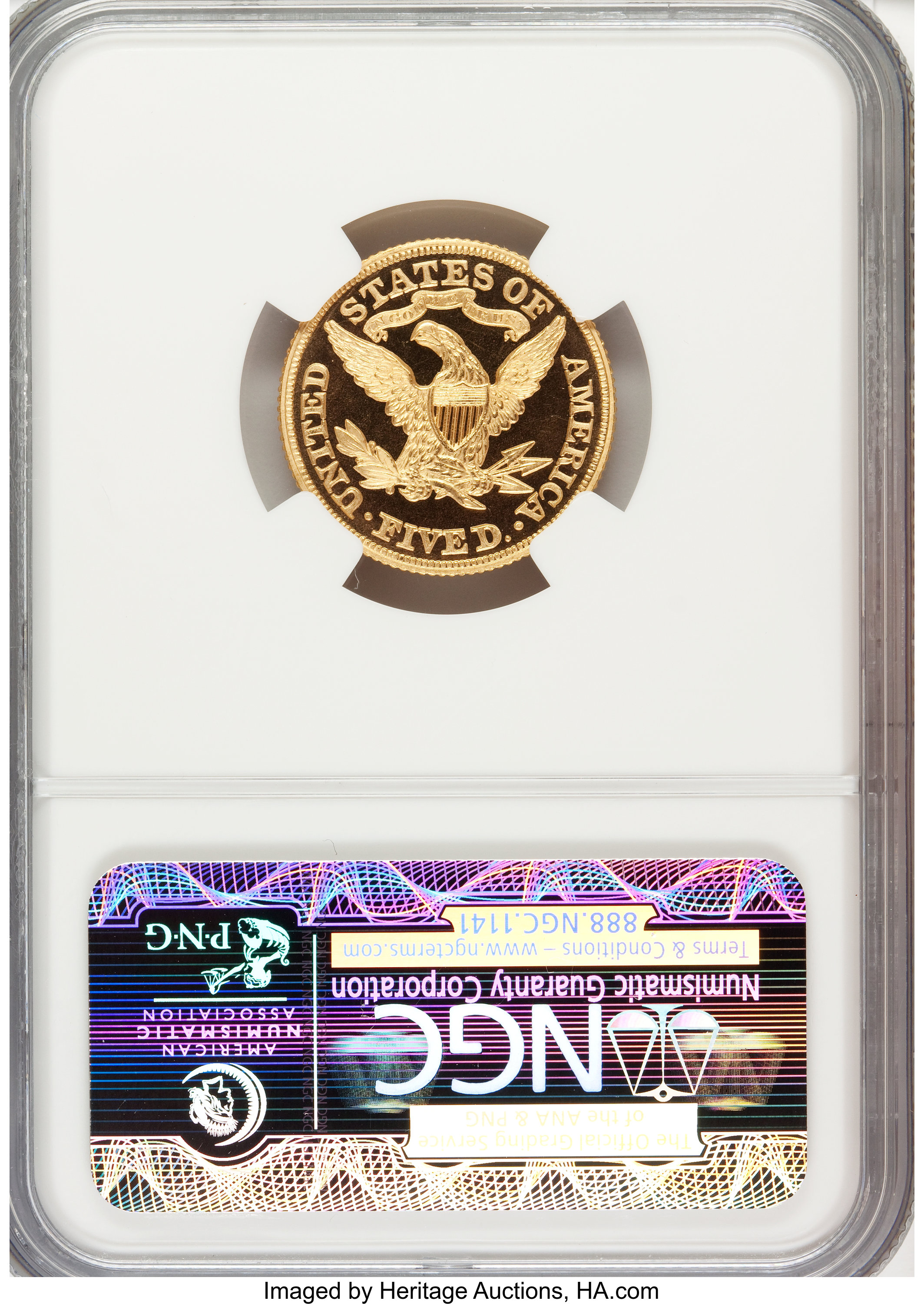 image for: 1866 $5 PR66  ★  Ultra Cameo NGC....