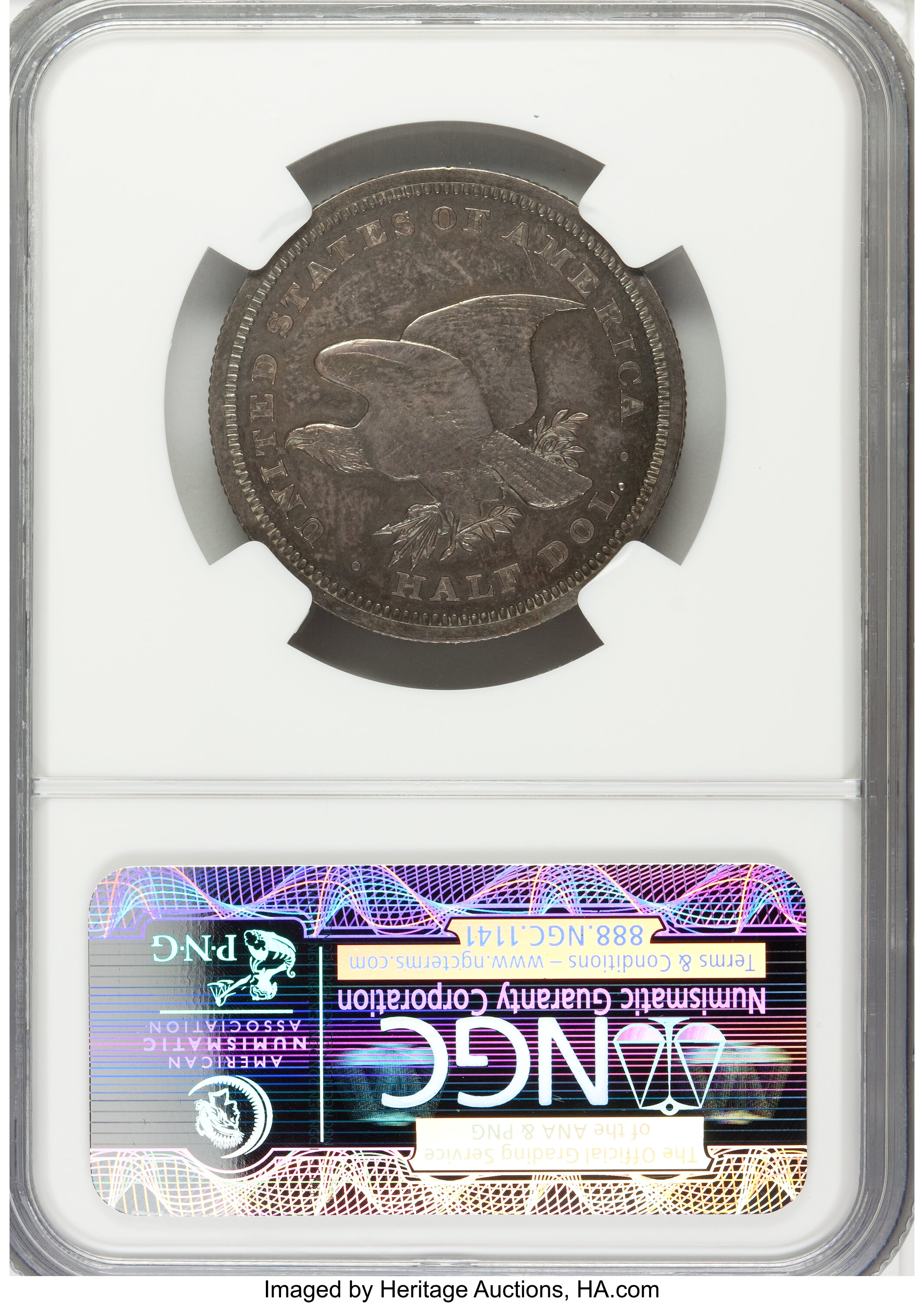 image for: 1838 P50C Seated Liberty Half Dollar, Judd-80 Restrike, Pollock-87, High R.7, PR63 NGC....