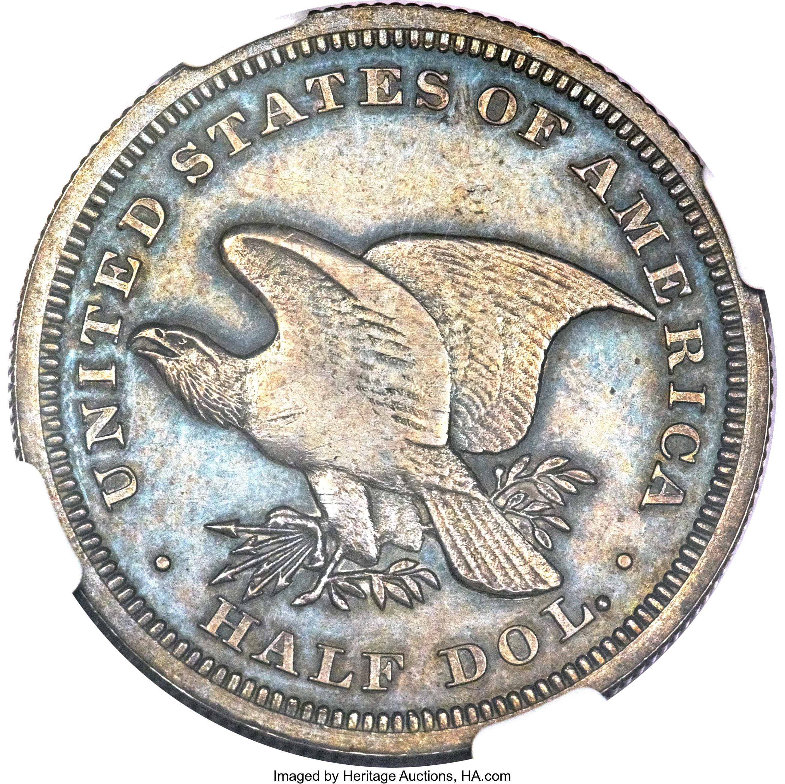 image for: 1838 P50C Seated Liberty Half Dollar, Judd-80 Restrike, Pollock-87, High R.7, PR63 NGC....