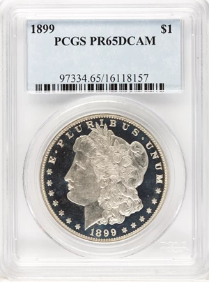 image for: 1899 $1 PR65 Deep Cameo PCGS....