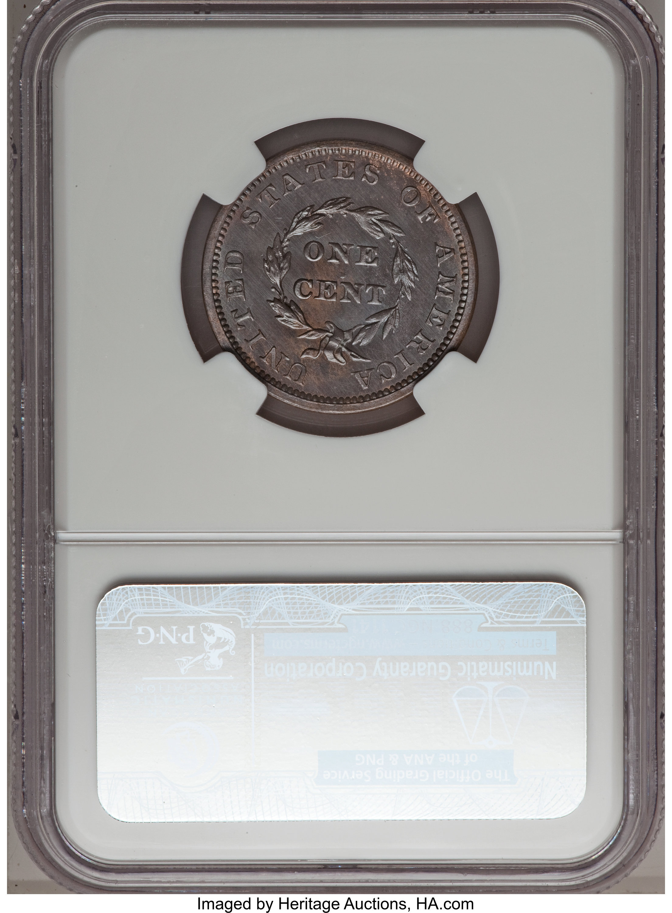 image for: 1855 P1C Flying Eagle Cent, Judd-173, Pollock-198, Low R.7, PR66 Brown NGC....
