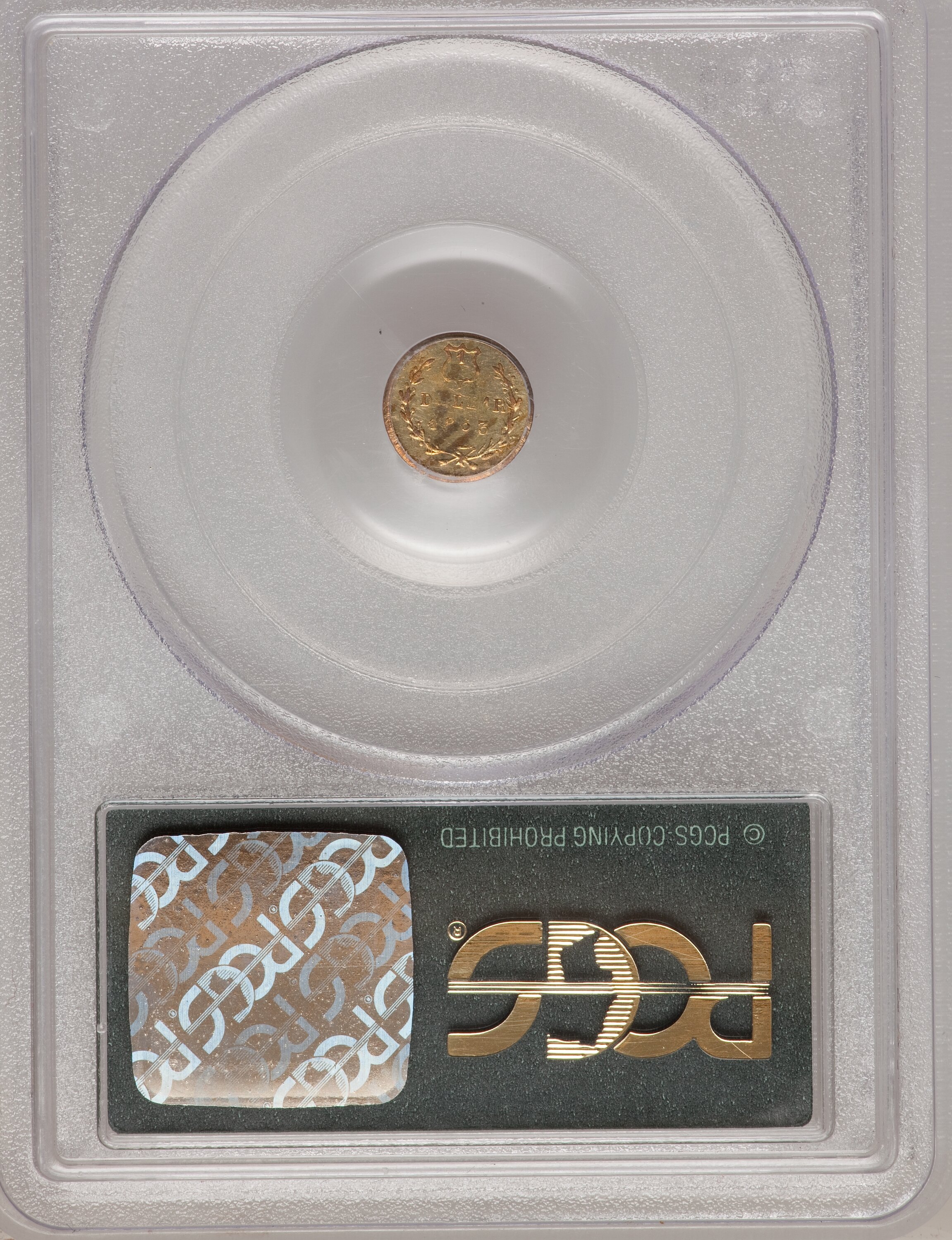 image for: 1863 25C Liberty Round 25 Cents, BG-820, R.5, AU53 PCGS. PCGS Population (2/28). NGC Census: (0/5).   (#10681)...