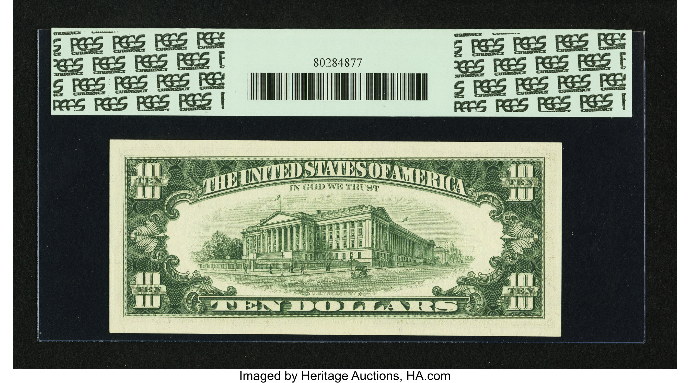 image for: Fr. 2018-G $10 1969 Federal Reserve Note. PCGS Gem New 65PPQ....