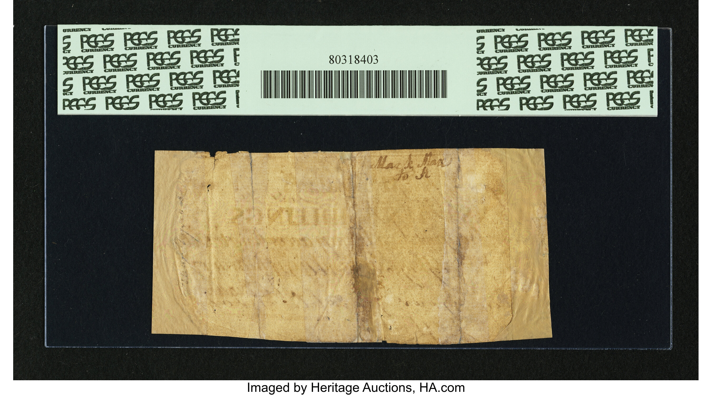 image for: North Carolina March 9, 1754 10s PCGS Apparent Very Fine 20....