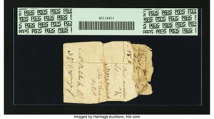 image for: North Carolina 1756 - 1757 (written dates) £5 PCGS Apparent Very Good 10....