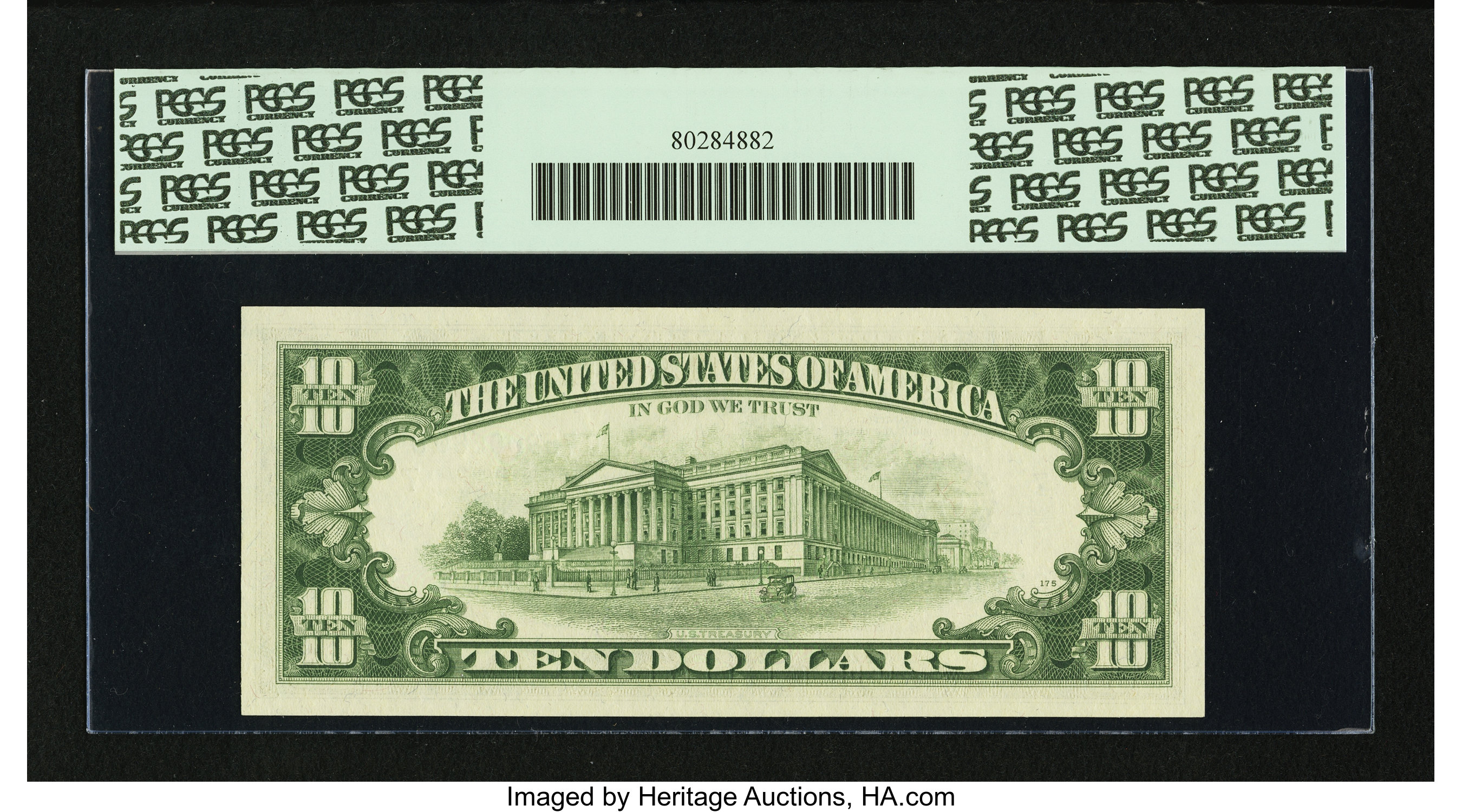 image for: Fr. 2021-G $10 1969C Federal Reserve Note. PCGS Gem New 65PPQ....