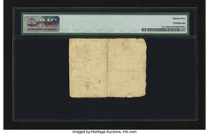 image for: Georgia June 8, 1777 $1/2 PMG Very Fine 25....
