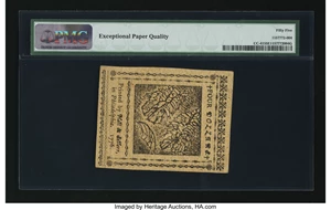 image for: Continental Currency July 22, 1776 $4 PMG About Uncirculated 55 EPQ....