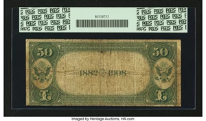 image for: Oakland, CA - $50 1882 Date Back Fr. 560 The First NB Ch. # (P)2248...