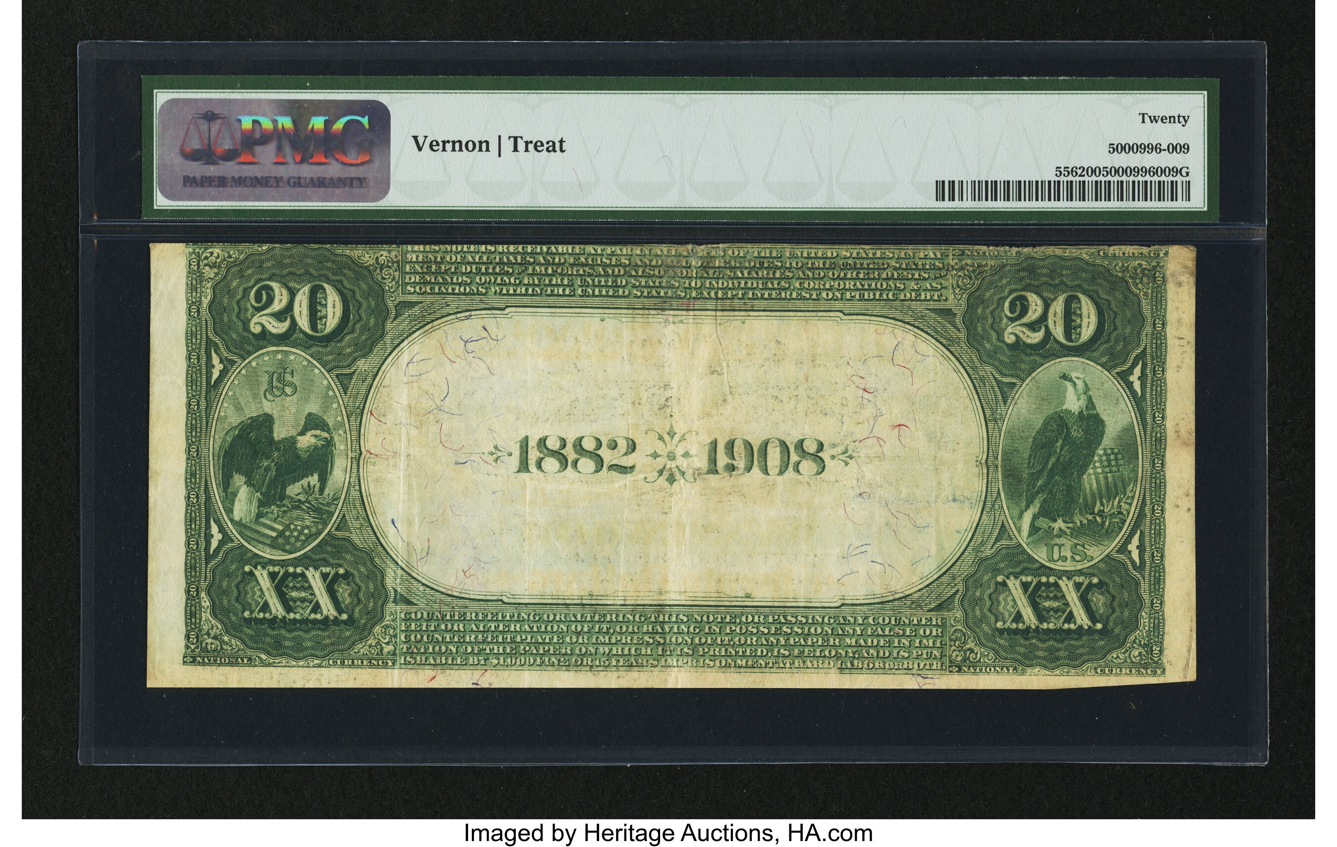 image for: Wynnewood, OK - $20 1882 Date Back Fr. 556 The Southern NB Ch. # (W)5731...