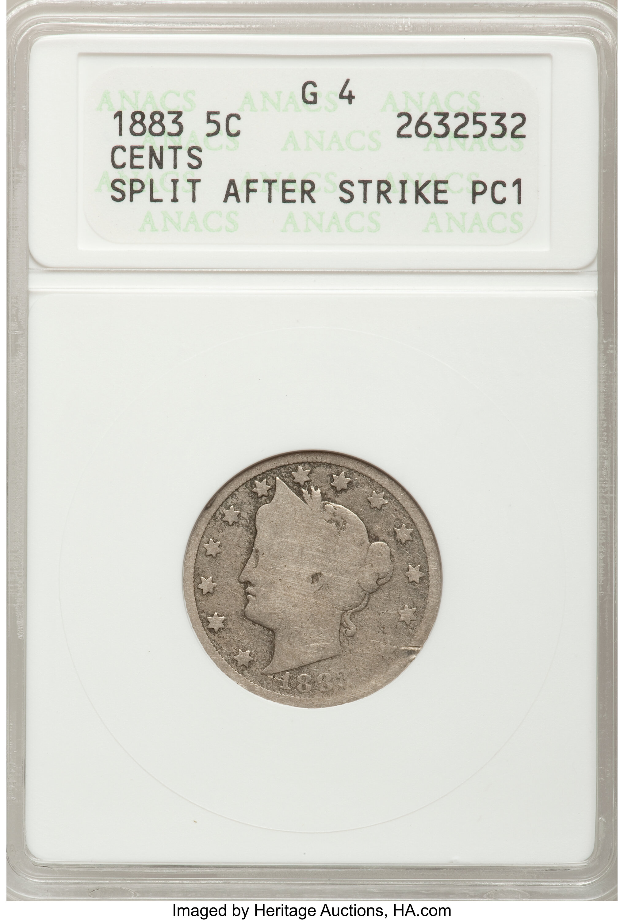 1883 5c Cents AG3 thumbnail 4