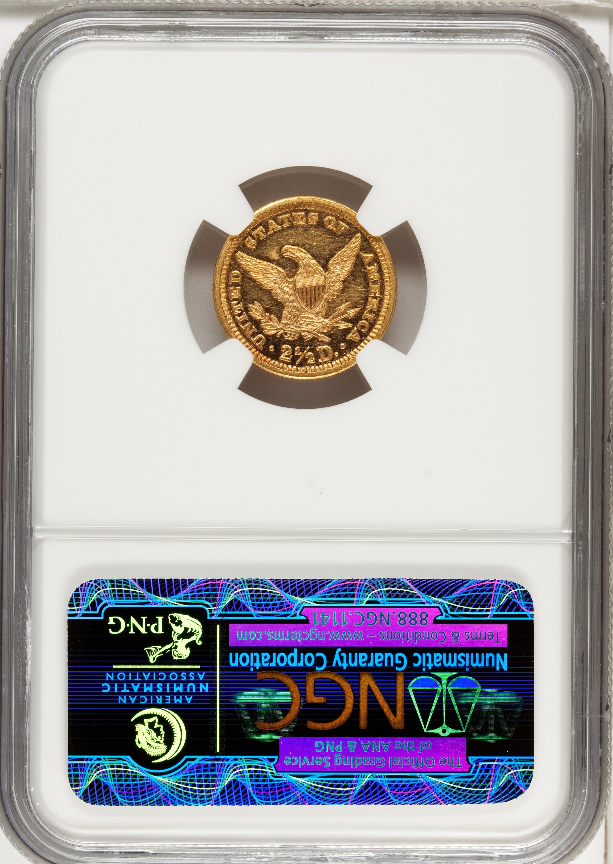 image for: 1886 $2 1/2 PR61 Cameo NGC....