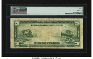 image for: Fr. 967 $20 1914 Federal Reserve Note PMG Choice Fine 15....