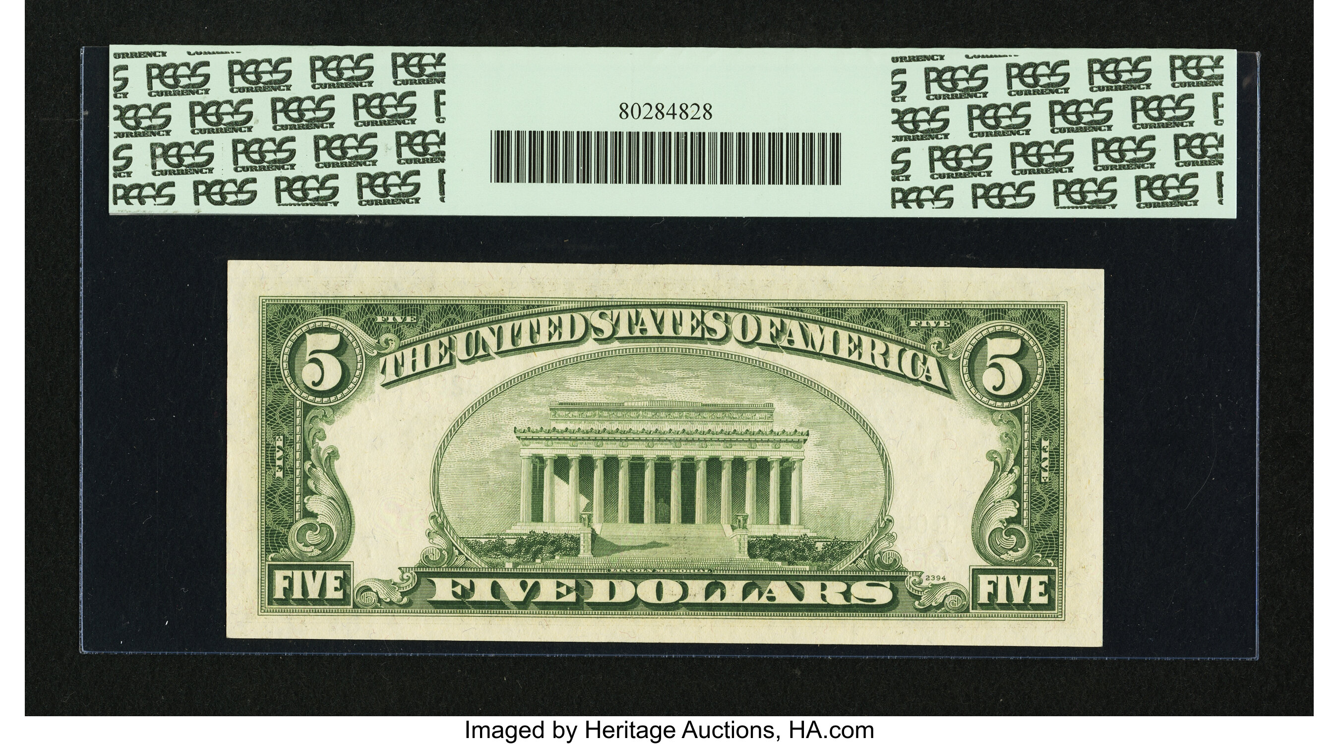 image for: Fr. 1963-G $5 1950B Federal Reserve Note. PCGS Gem New 66PPQ....