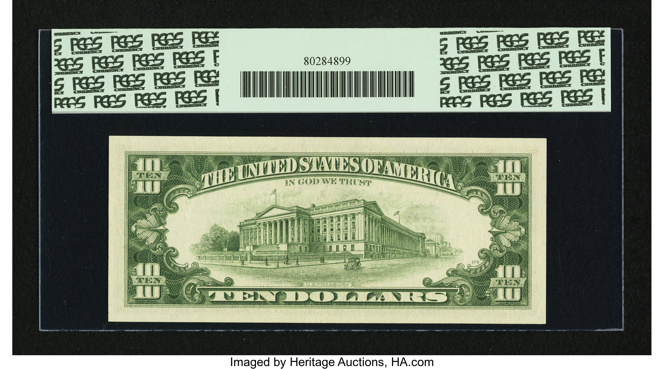 image for: Fr. 2021-G $10 1969C Federal Reserve Note. PCGS Gem New 66PPQ....
