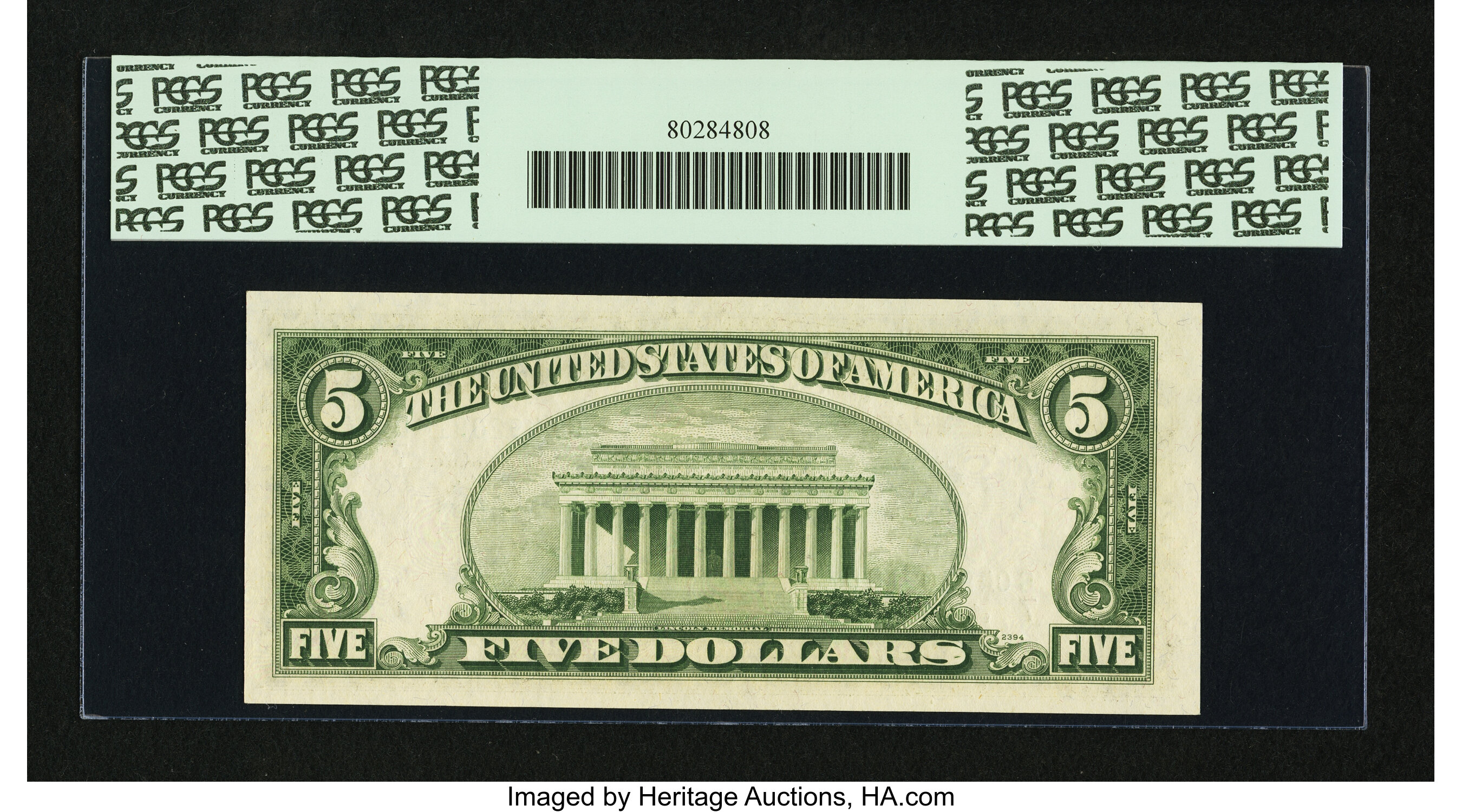 image for: Fr. 1963-G $5 1950B Federal Reserve Note. PCGS Gem New 65PPQ....