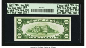 image for: Fr. 2002-A $10 1928B DGS Federal Reserve Note. PCGS Very Choice New 64PPQ....