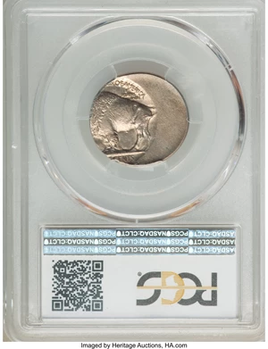 image for: (19X9) 5C Type Two, Buffalo Nickel -- Struck 40% Off Center -- MS62 PCGS....