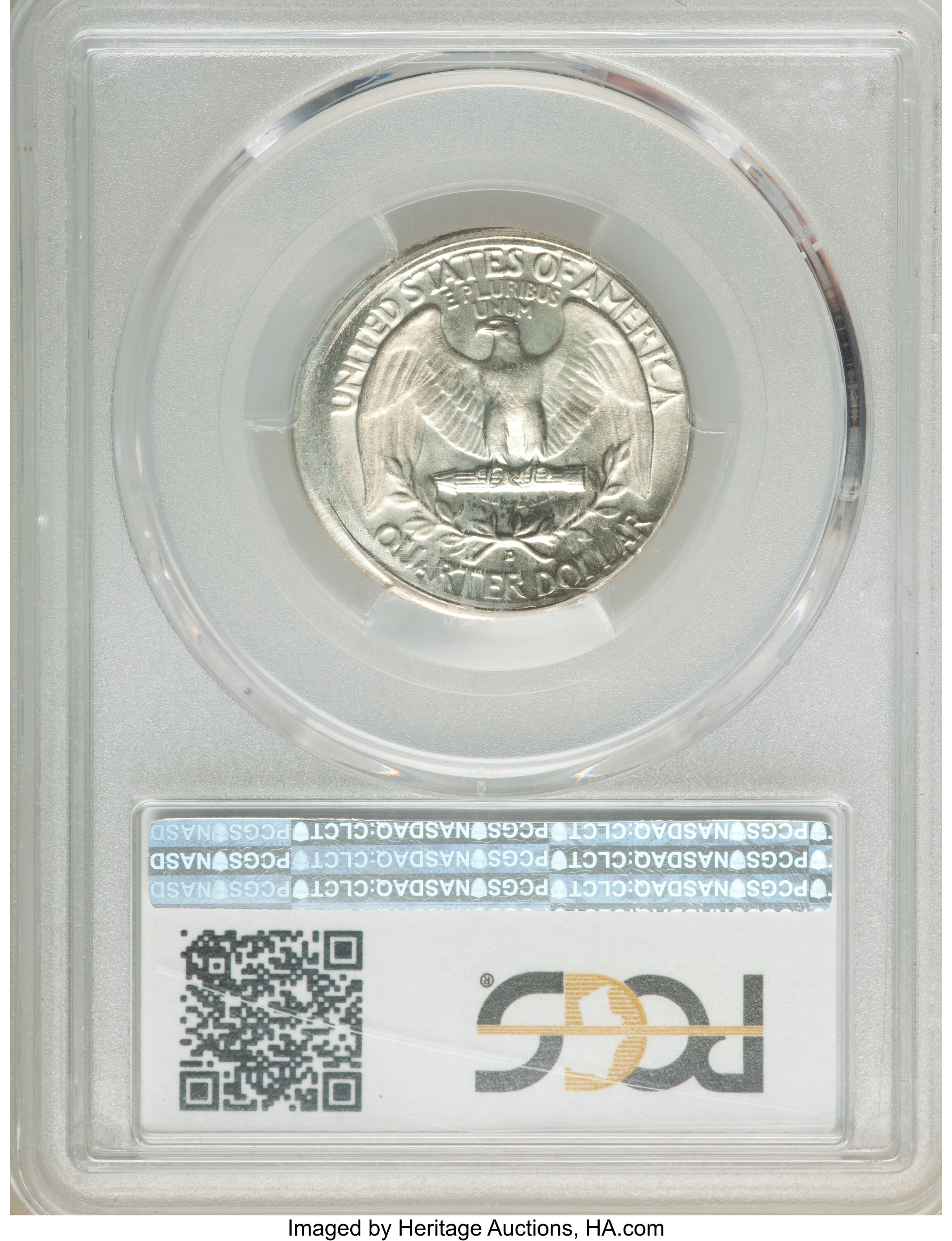 1952-D 25c VF30 CAC thumbnail 6