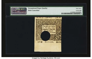 image for: Connecticut July 1, 1780 2s 6d PMG Choice Uncirculated 63 EPQ....