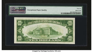 image for: Fr. 2001-B $10 1928A Federal Reserve Note. PMG Gem Uncirculated 66 EPQ....