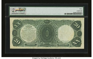 image for: Fr. 144 $20 1880 Legal Tender PMG Very Fine 30....
