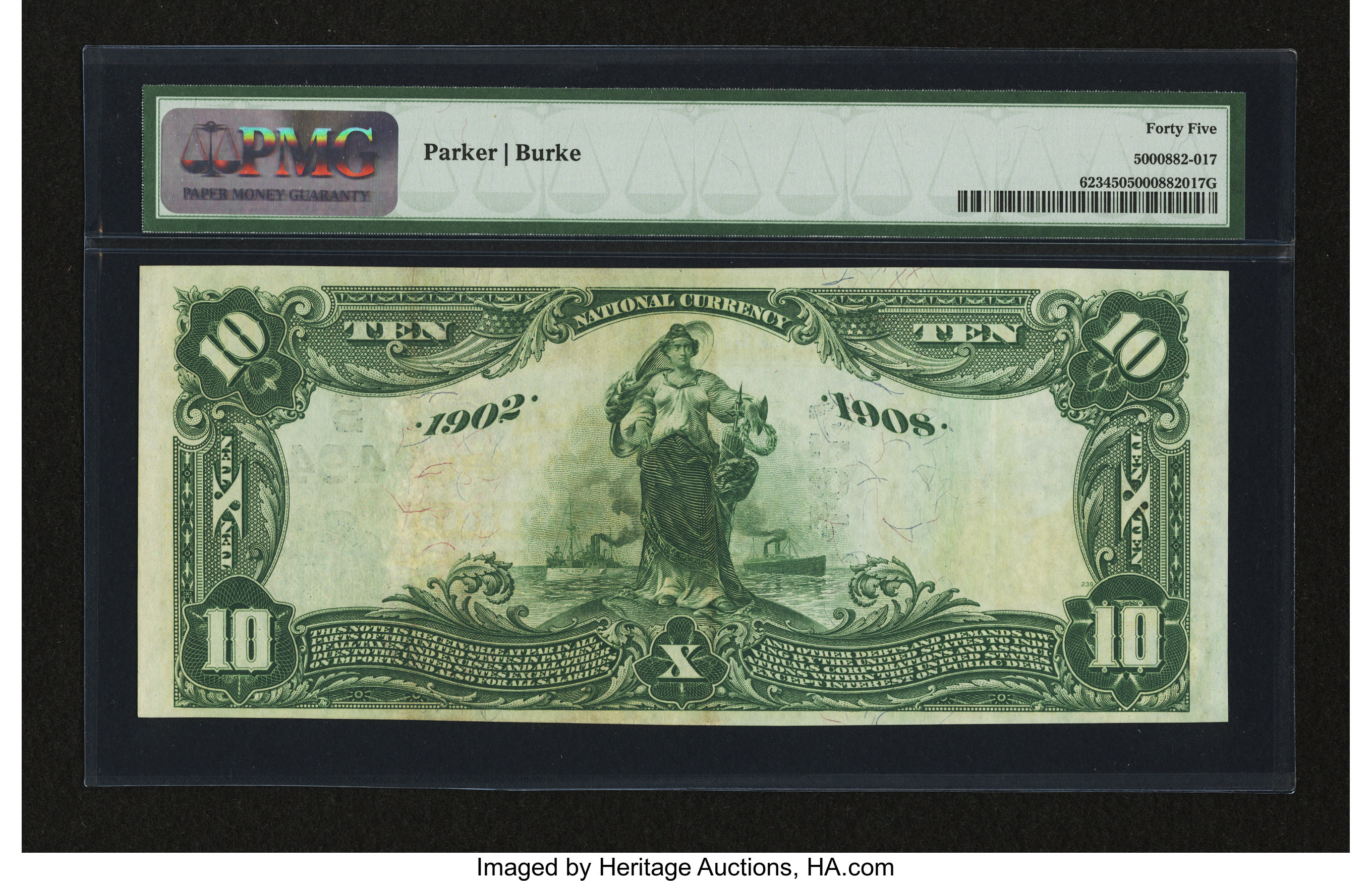 image for: Wadesboro, NC - $10 1902 Date Back Fr. 623 The First NB Ch. # (S)4947...