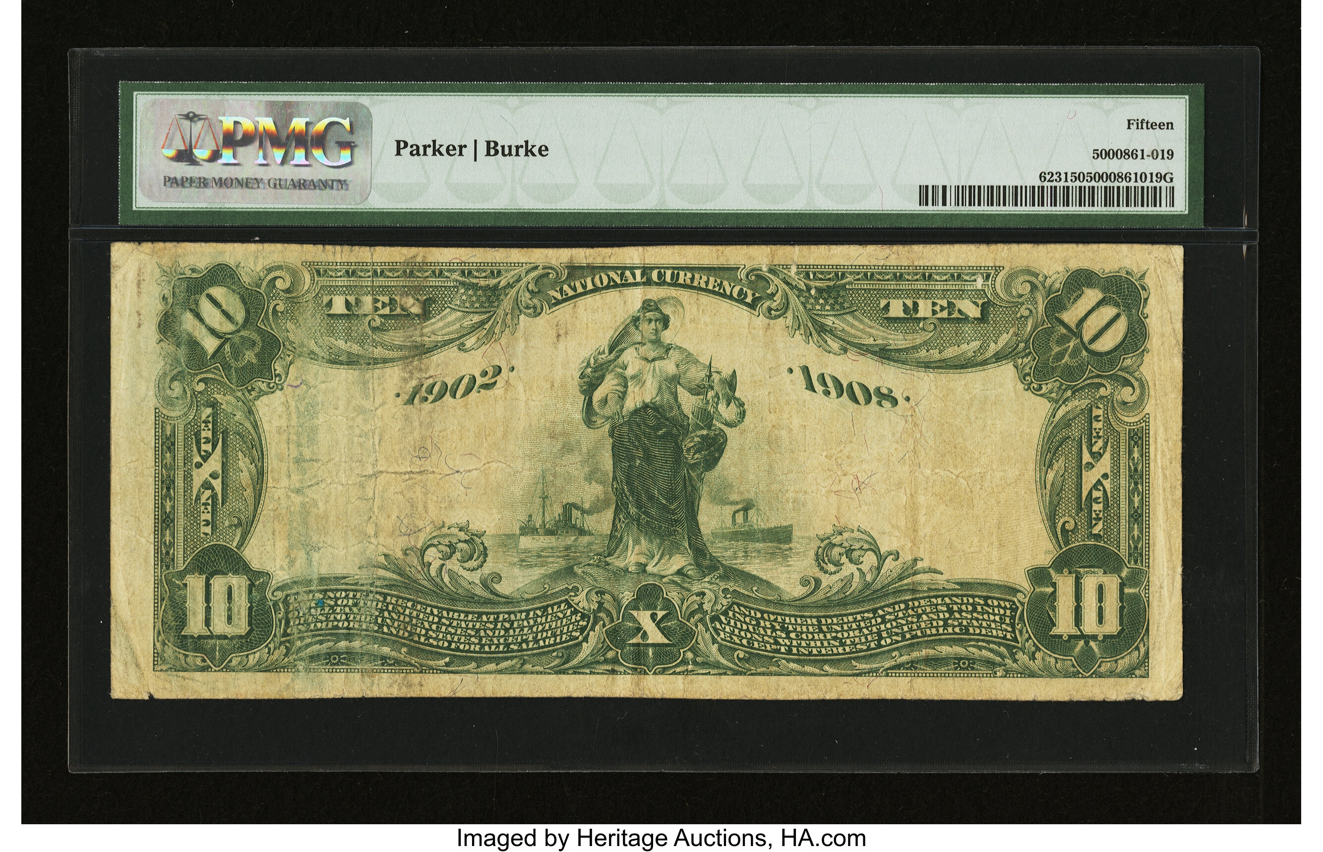 image for: Wichita Falls, TX - $10 1902 Date Back Fr. 623 The NB of Commerce Ch. # (S)10547...