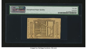 image for: New York August 25, 1774 (Water Works) 1s PMG Choice About Unc 58 EPQ....