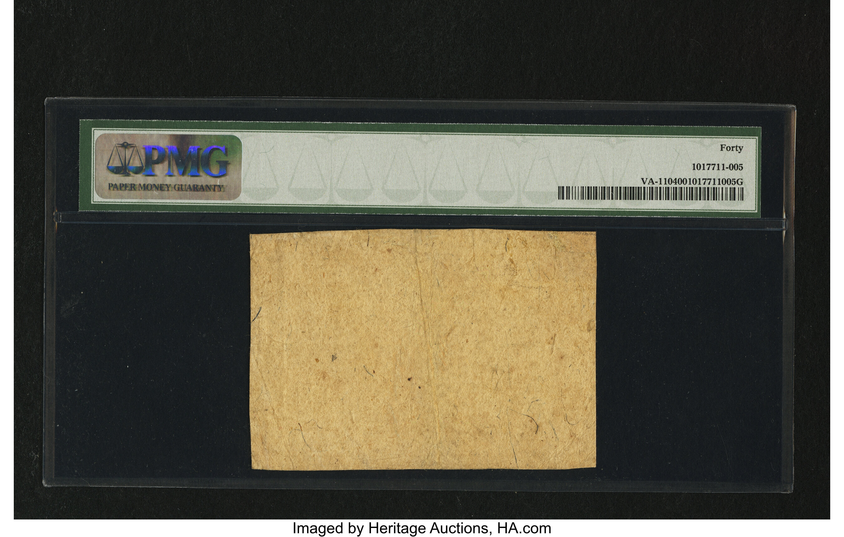 image for: Virginia October 7, 1776 $10 PMG Extremely Fine 40....