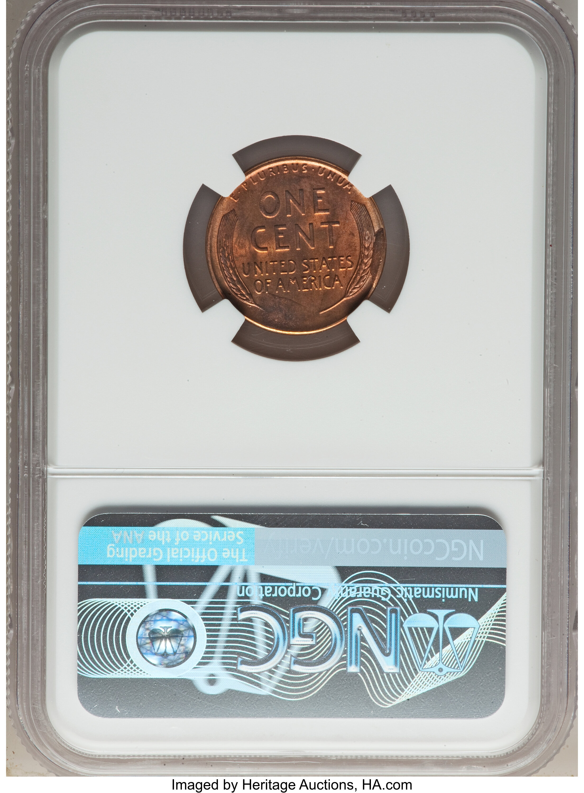 1955-S 1c MS RD MS63 RD CAC thumbnail 2