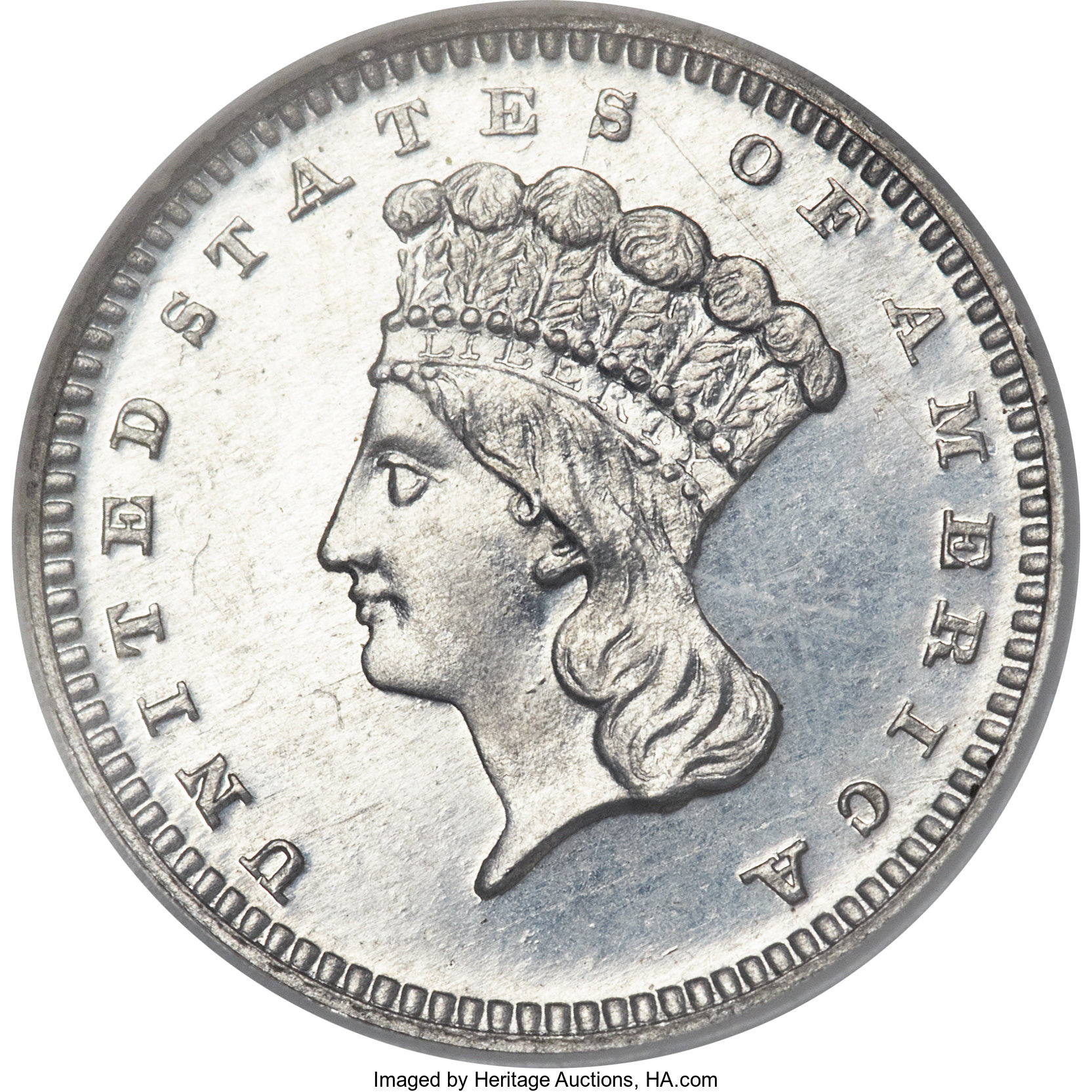 image for: 1868 G$1 Gold Dollar, Judd-653, Pollock-726, Low R.7, PR65 NGC....