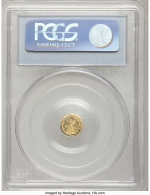 image for: 1872 25C Liberty Round 25 Cents, BG-816, R.6, MS65 PCGS....