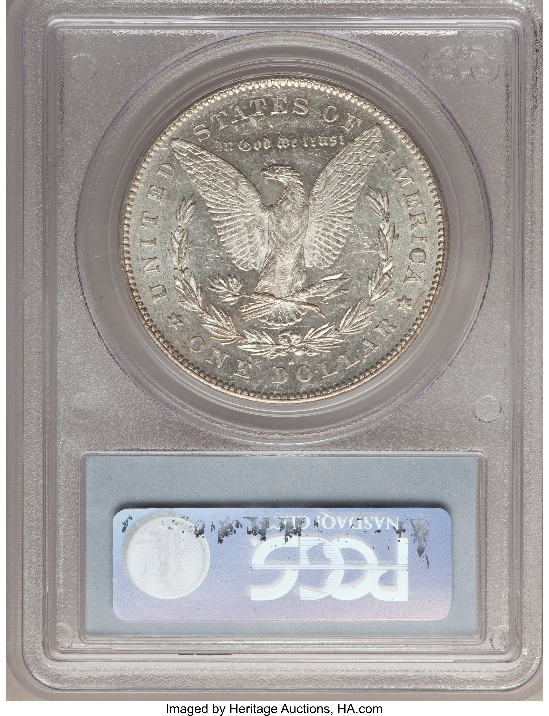 image for: 1879-S $1  Reverse of 1878 AU55 PCGS.  VAM-6. Top-100. PCGS Population (1/5). NGC Census: (0/0).   (#133857)...