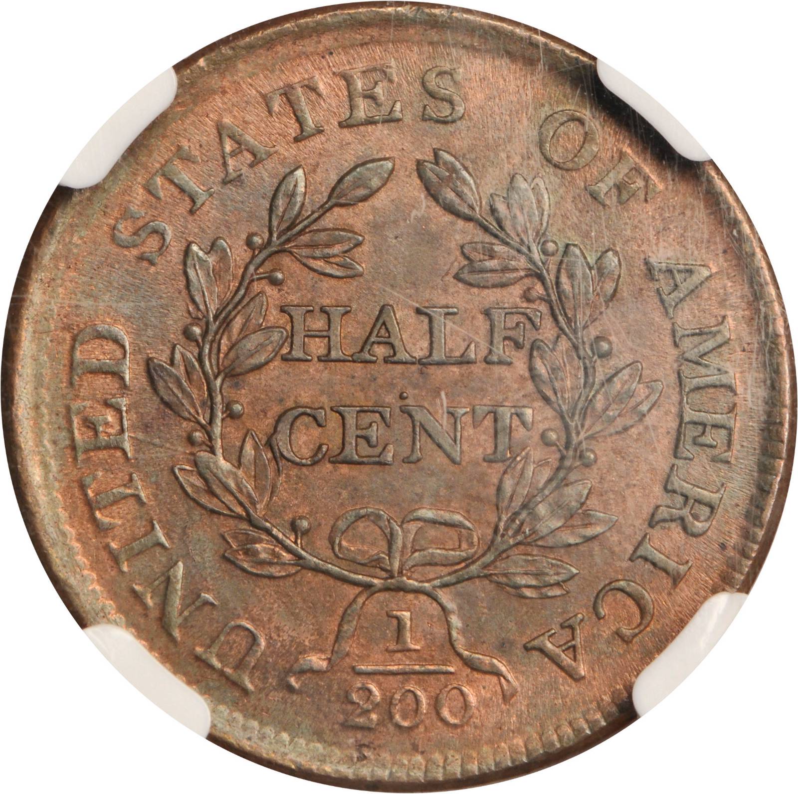 1804 1/2c Plain 4, No Stems MS RB MS62 RB thumbnail 22