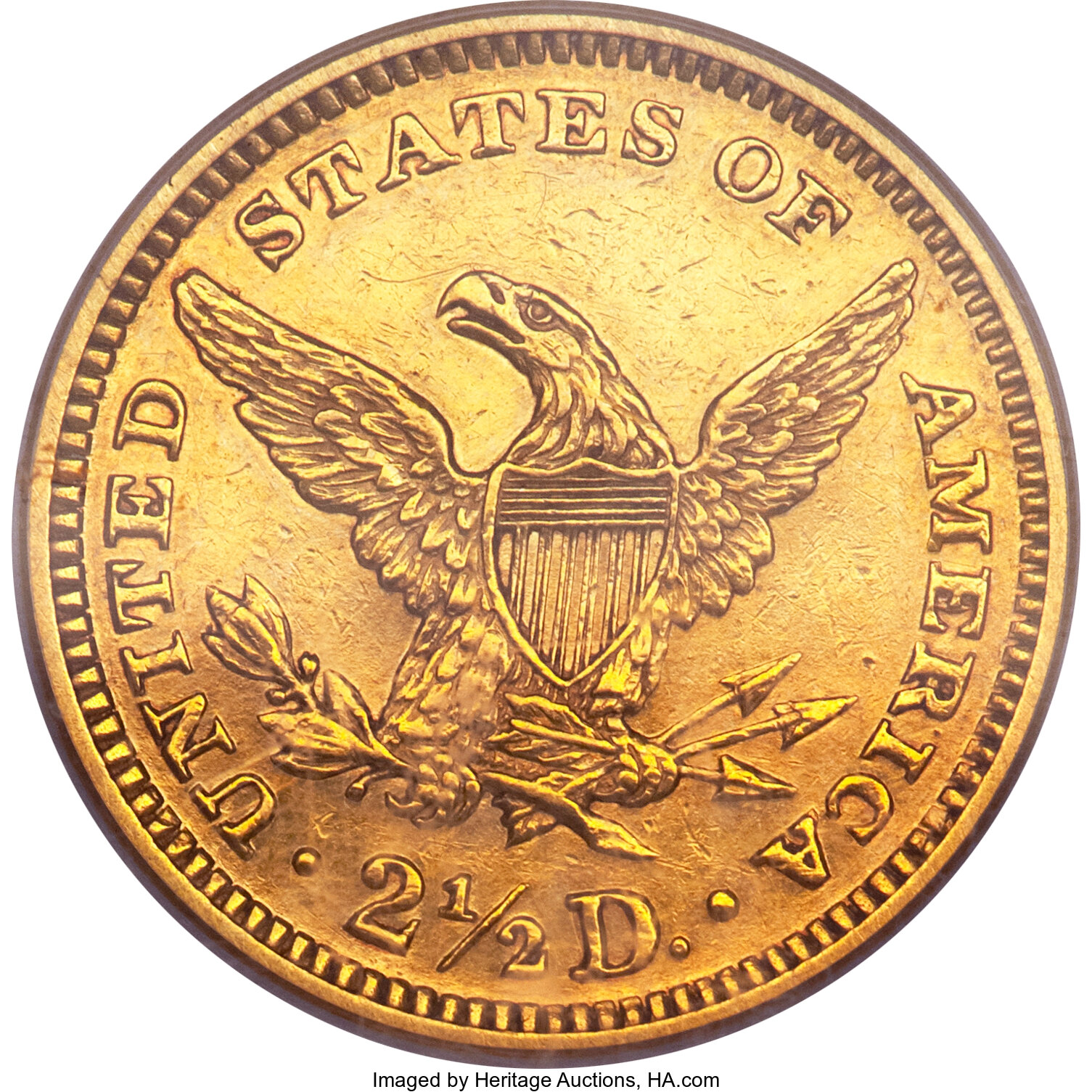 image for: 1863 $2 1/2 PR58 PCGS....