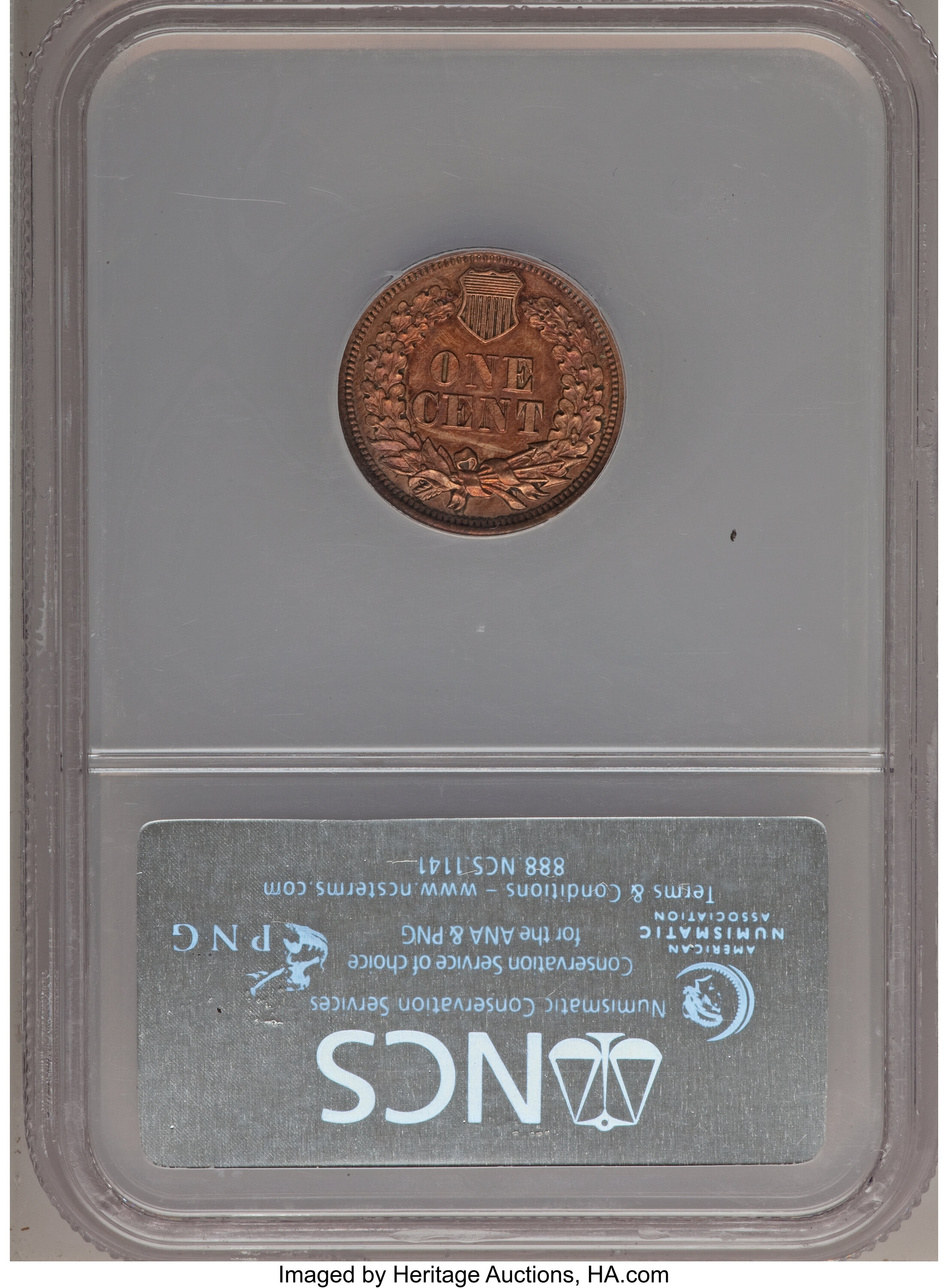 image for: 1867 1C --Improperly Clean--PR60 NCS. PROOF. NGC Census: (0/116). PCGS Population (0/146). Mintage: 625.  (#2288)...