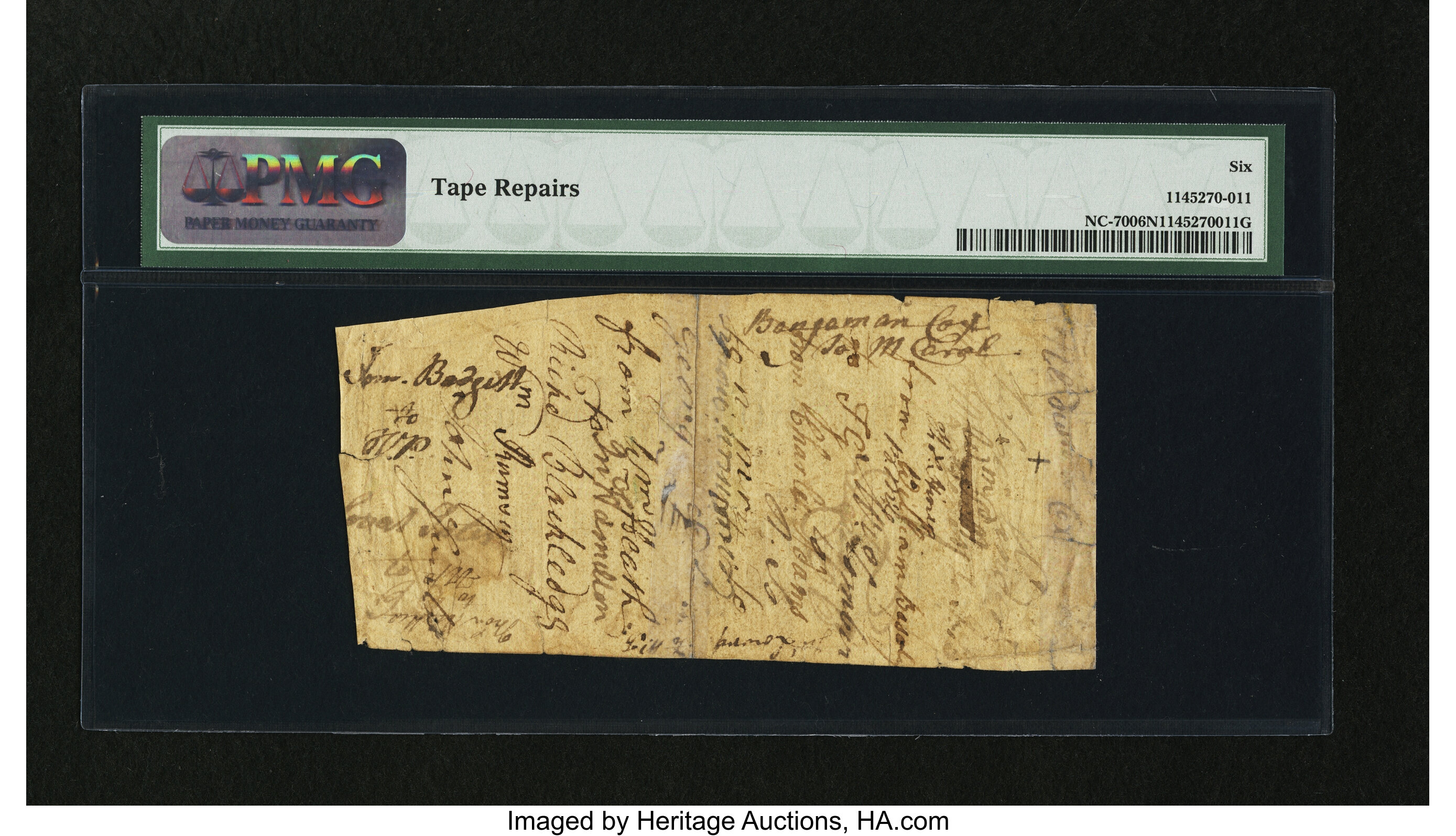 image for: North Carolina April 4, 1748 £3 PMG Good 6 Net....