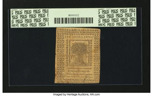 image for: Delaware May 1, 1777 6s PCGS Very Fine 20....