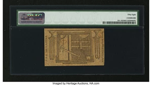 image for: New York January 6, 1776 (Water Works) 2s PMG Choice About Unc 58....