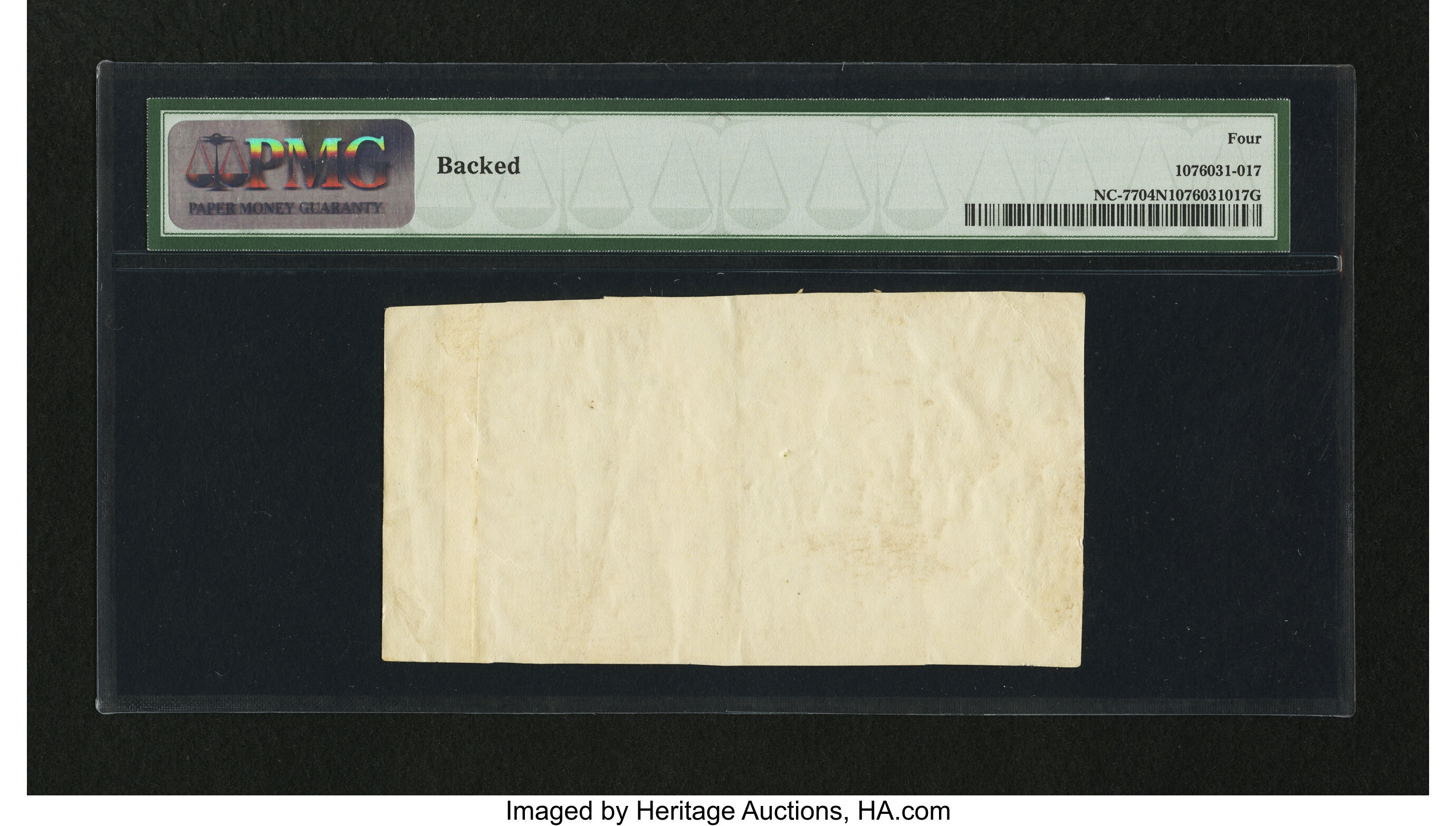 image for: North Carolina March 9, 1754 10s PMG Good 4 Net....