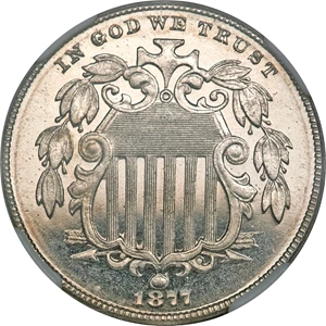 image for: 1877 5C PR65 Ultra Cameo NGC. CAC....