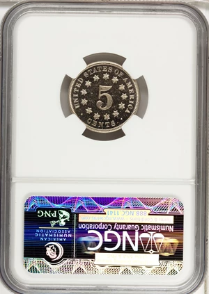 image for: 1877 5C PR65 Ultra Cameo NGC. CAC....