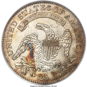 image for: 1819 25C Small 9 MS63 PCGS....