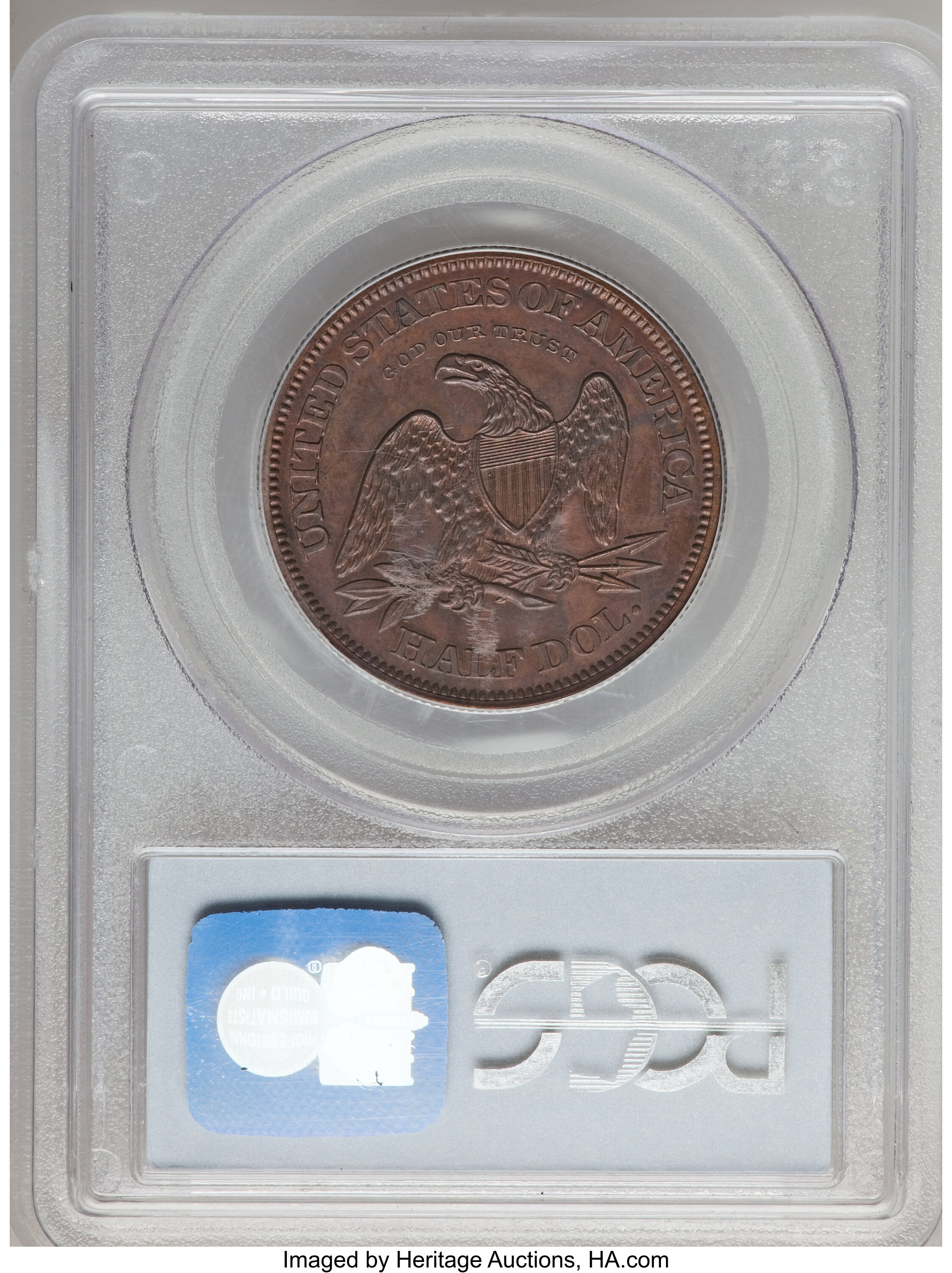 image for: 1863 50C Half Dollar, Judd-341, Pollock-413, R.5, PR64 Brown PCGS....